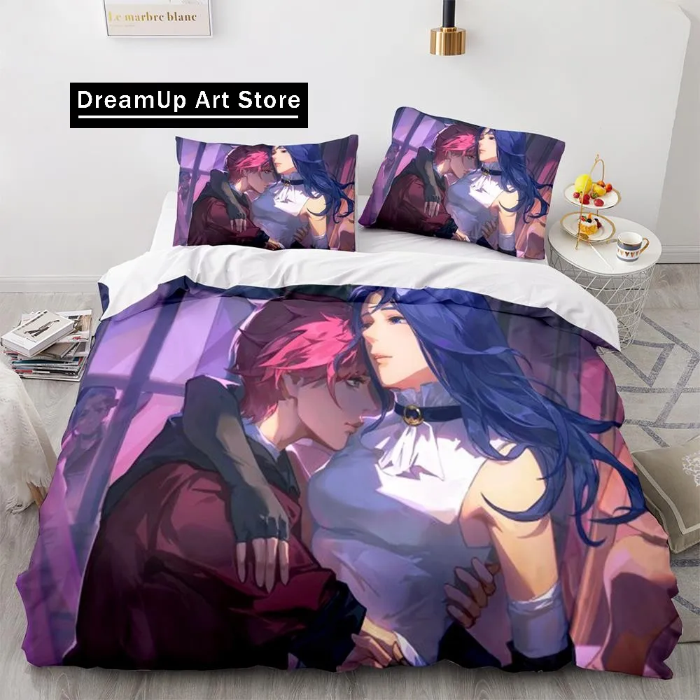 Arcane Anime Game Jinx Bedding Set Bedding Set Cute Quilt Cover Bed Cover With Pillowcase Twin Single Queen King Size Boys Adult 5