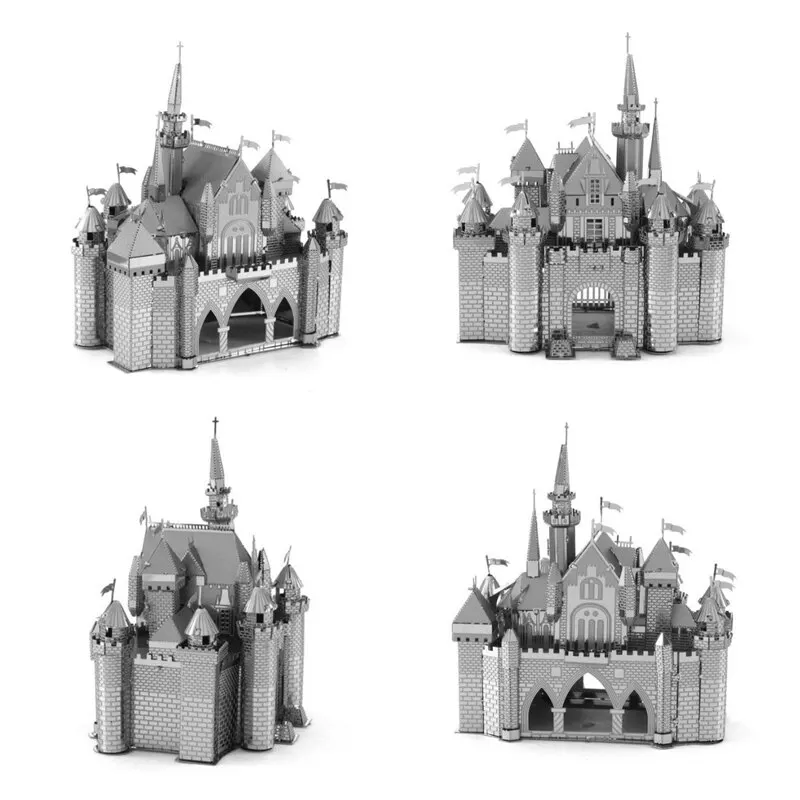 3D Metal Assembly Model World Building Handmade DIY Puzzle Adult Kids Toy Style Gift Fighter Castle Drum Metal Puzzle