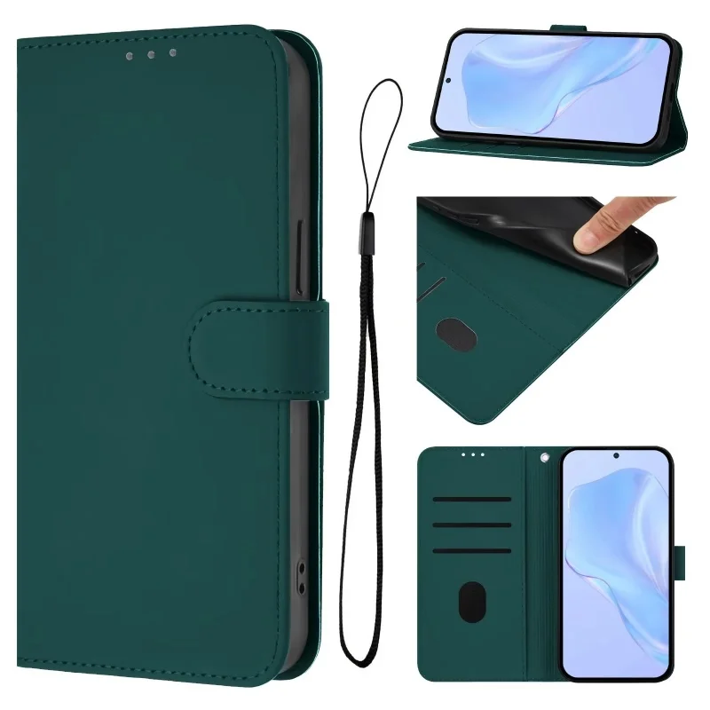 Premium PU Leather Wallet Flip Phone Case - Elegant Protection Cover