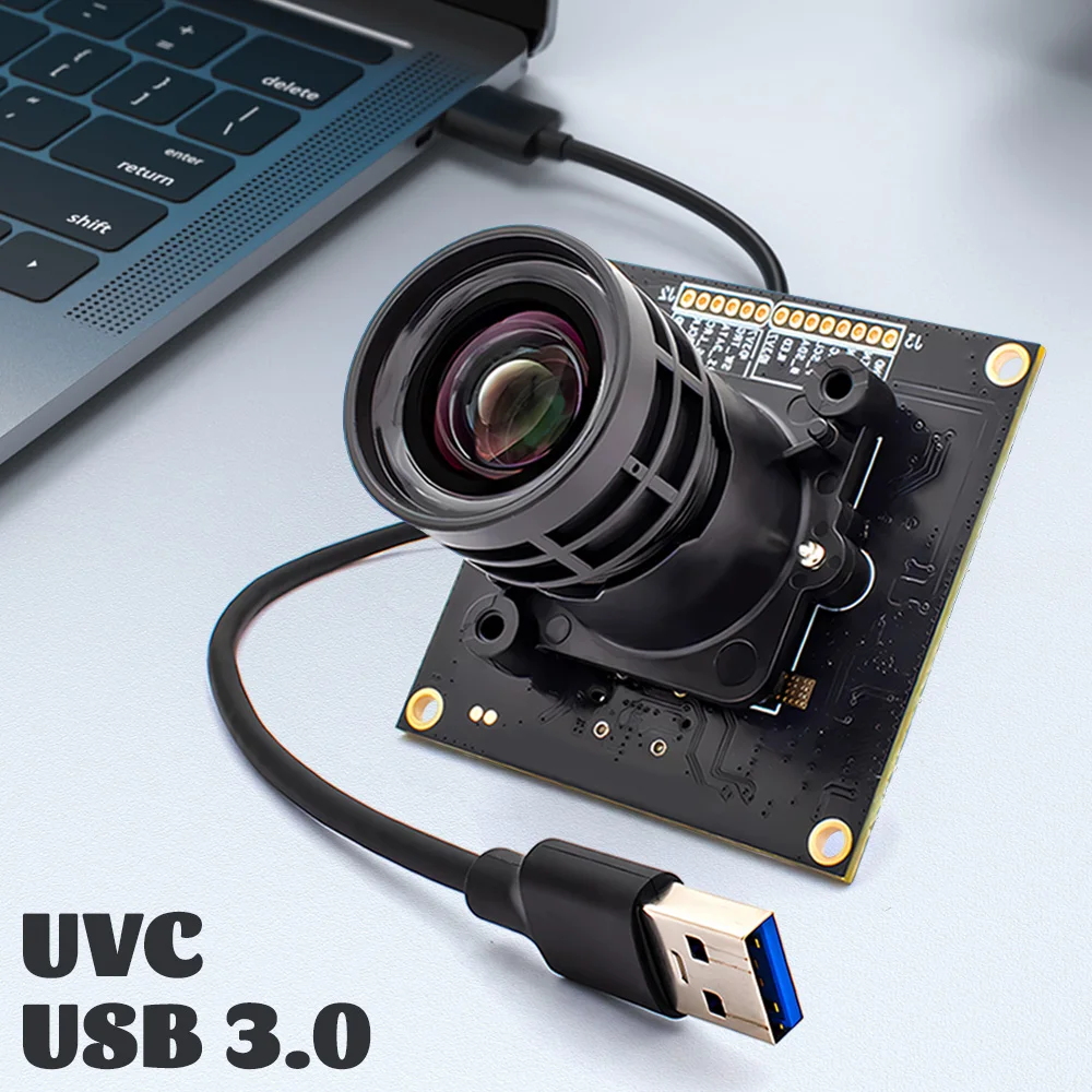 4K 60FPS USB3.0 Camera Module With 2.8mm M16 Mount Lens 1/1.8" IMX678 CMOS Indus