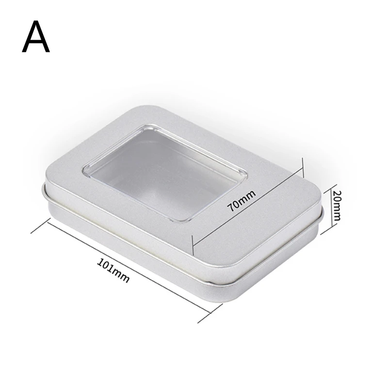Playing Card Box Trading Card Case Storage Can Organizer Empty Metal Box for Gaming Cards