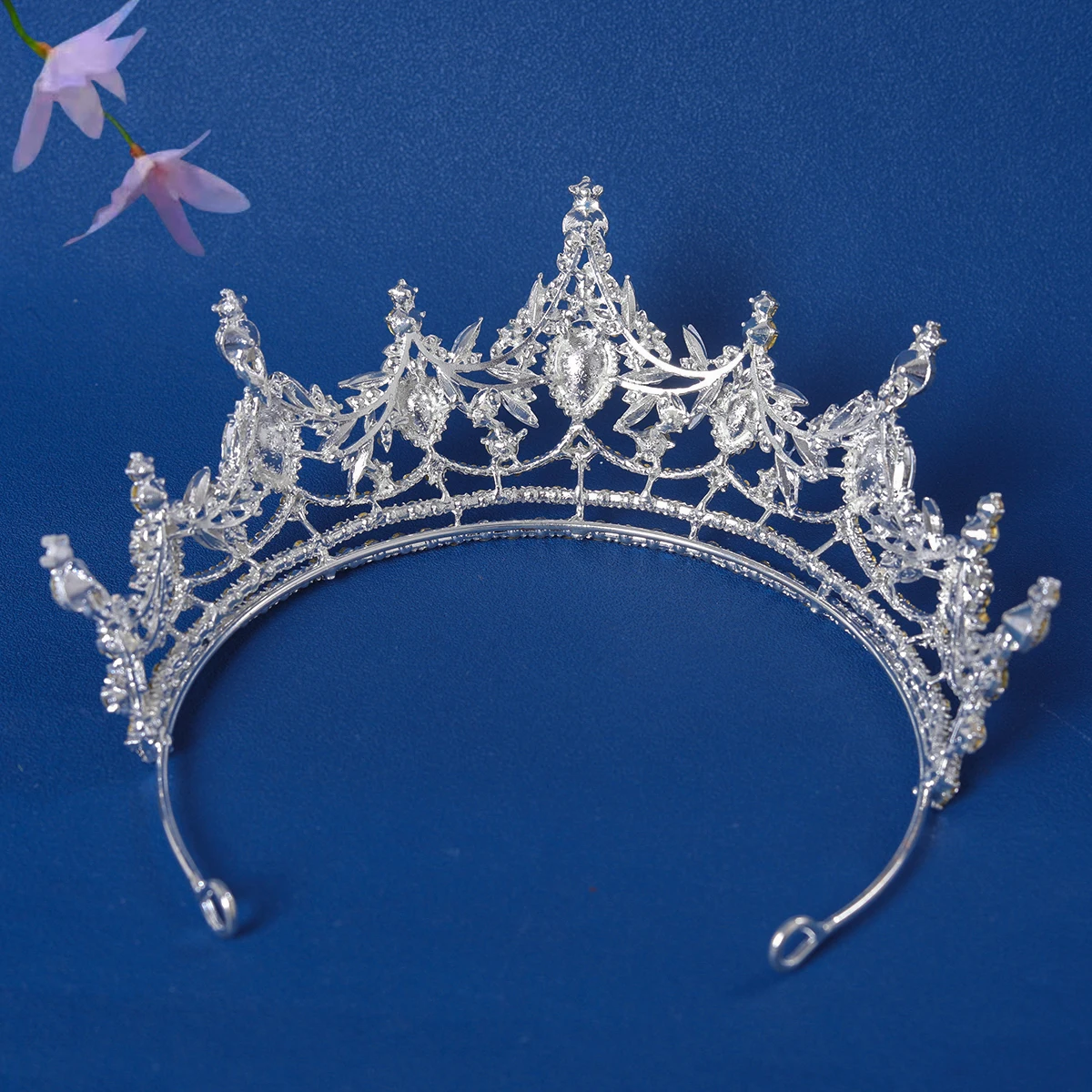 Fashion Silver Color Bridal Crowns For Wedding Hair Accessories Crystal Princess Tiaras Diadem Women Hair Accessories