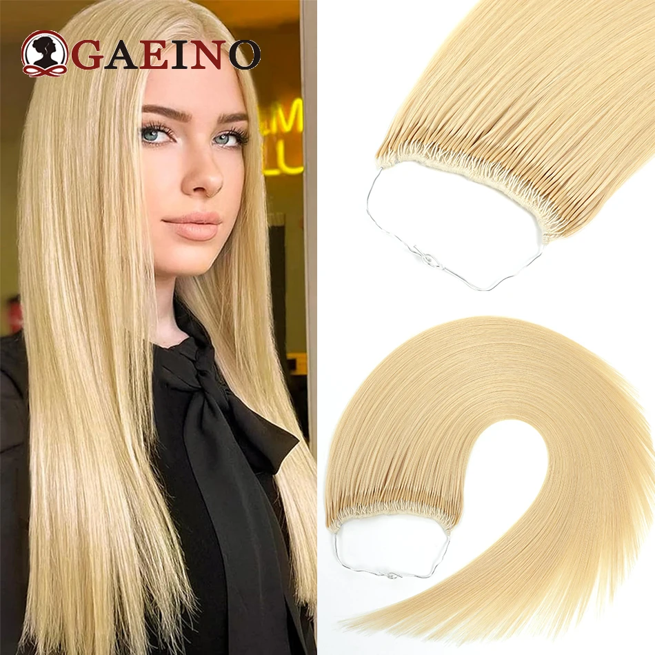 CottonStringTwinsTipHairExtensions613GoldenBlondeHair