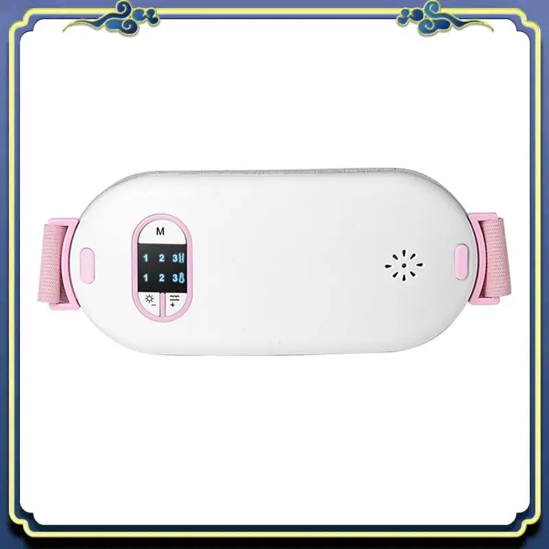 1 PCS Fabric Wrapping Heating Pad For Stomach Back Pain With 3 Heat & 3 Vibration Massage Modes