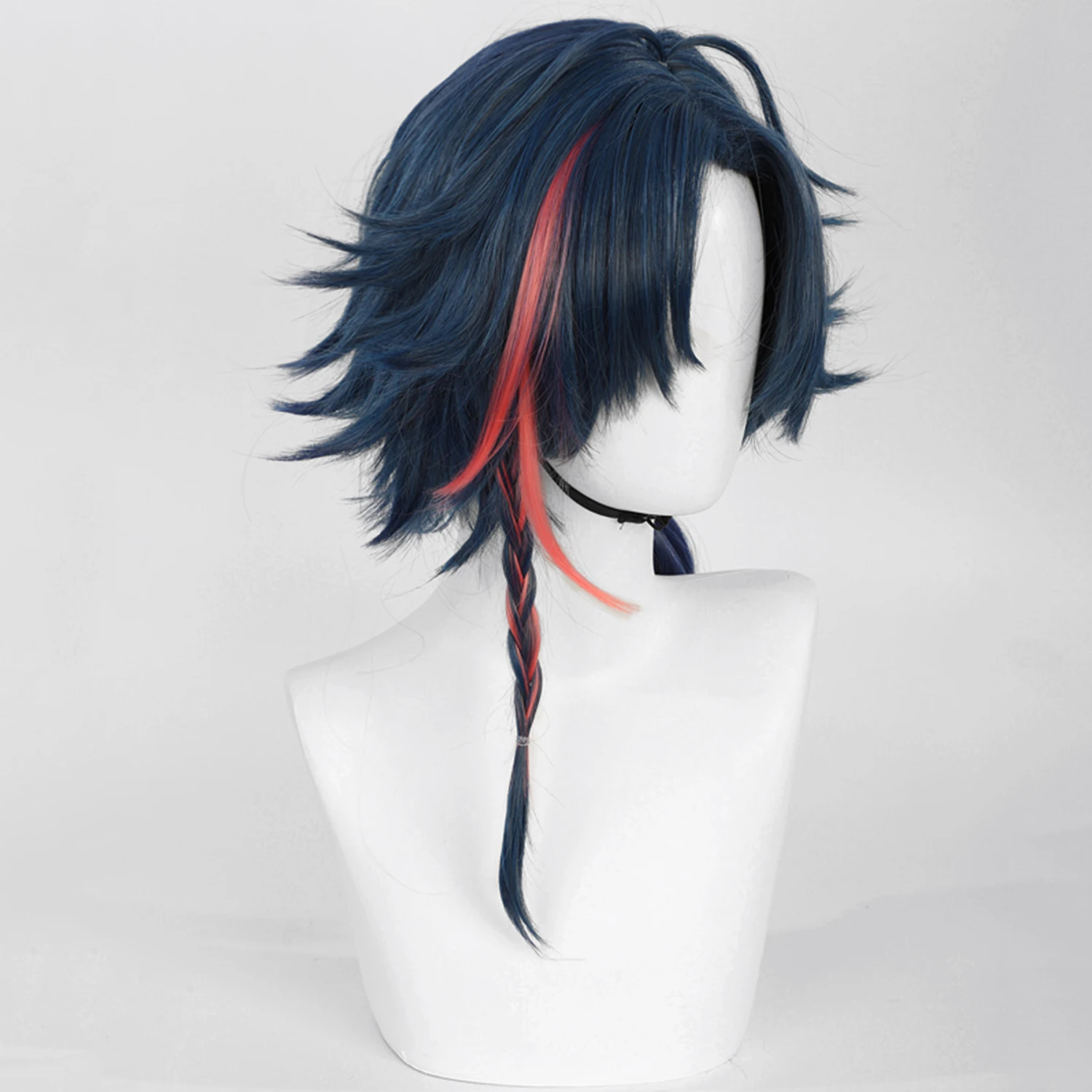 Nijisanji-Inspired Short Synthetic Wig with Bangs for Cosplay Events