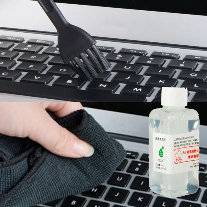 50ml Glass Screen Cleaning Liquid Portable & Powerful for Laptop Monitor Mobile Phone Top Replacement Option
