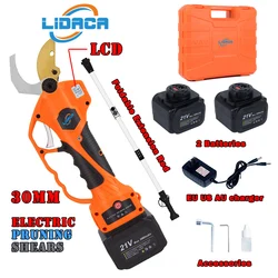 Cisaille électrique sans fil 21V, Lithium ion, ciseaux efficaces, Branches d'arbre bonsaï jardin, 830A 30mm, Anti cisaille à main 