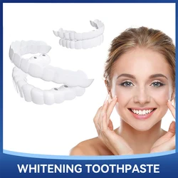 Perfect Fit Teeth Whitening Fake Tooth Cover Snap On Silicone Smile Veneers Teeth dentaduras flexibles Beauty Tool Cosmetic New