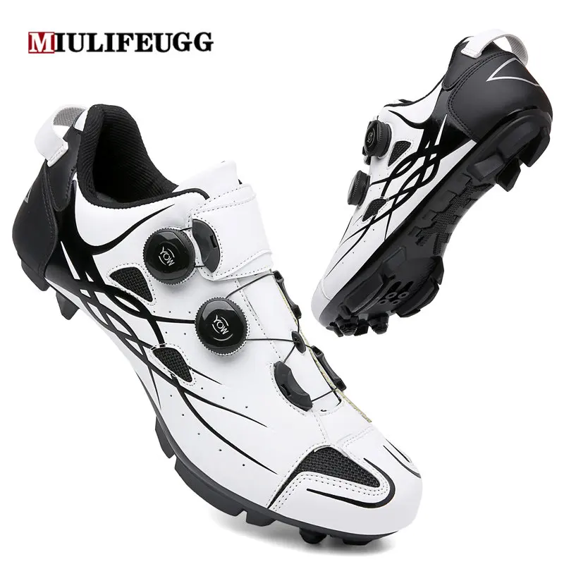 Cycling MTB Shoes Men Route Cleat Road Bike Sneaker Racing Women Flat Mountain Clits Bicycle Speed SPD Biking Footwear