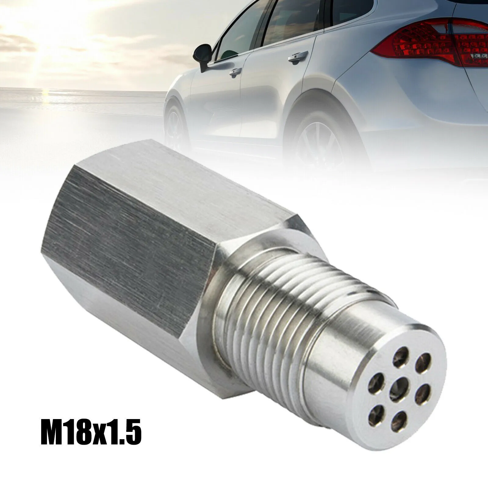 Car O2 Oxygen Sensor Extender Spacer With Catalyst M18x1.5 o2 sensor extender spacer For Decat Hydrogen Lambda O2 Extender Spacer Fix Engine Accessories