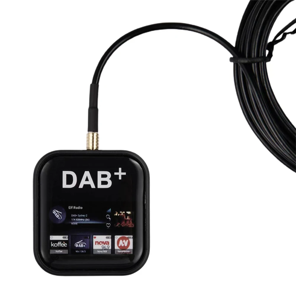 Hodozzy Draagbare digitale adapter DAB/DAB ontvanger Tuner Radio USB2.0 dongle voor Android universele autoradio