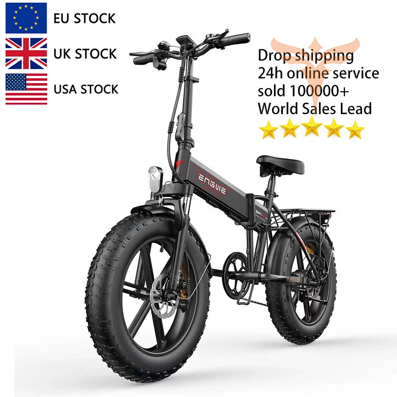 

EU STOCK ENGWE EP-2 PRO Folding Fast Electric Dirt Bike 750W 13Ah 48V Fat Tire Mountain City Road Bicycle e Bike