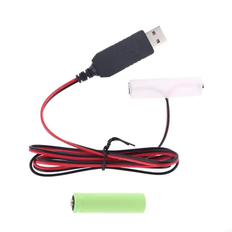 LR6 AA Battery USB Power Supply Cable 1.5V AA Battery for Radio Electric Toy Clock LED Strip Light Calculator