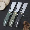 GT955 Folding Pocket Knife D2 Blade Micarta Handle Multipurpose Camping Knives Outdoor Professional Tactical Hunting EDC Knife 2