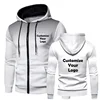 New Customized Fashion Men's Hoodie Casual Zipper Jacket Cotton Wool Warm Hoodie Sportswear High Quality Hip Hop Sportswear 2