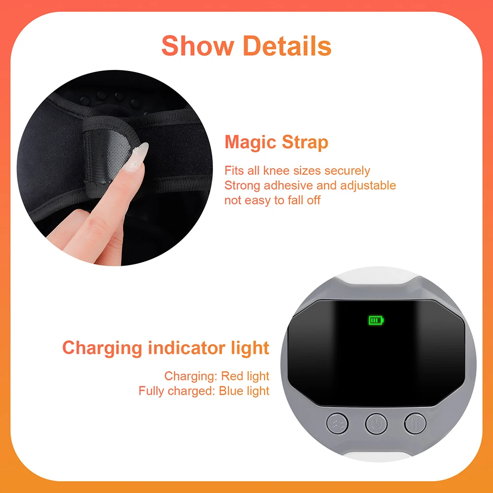 Wireless Smart Knee Massager Air Pressure Vibration Knee Massage Machine Electric Elbow Shoulder Knee masajeador