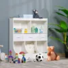 Toy Chest Kids Storage Organizer Wardrobe Display Bookcase w/ 3 Fabric Drawers 2