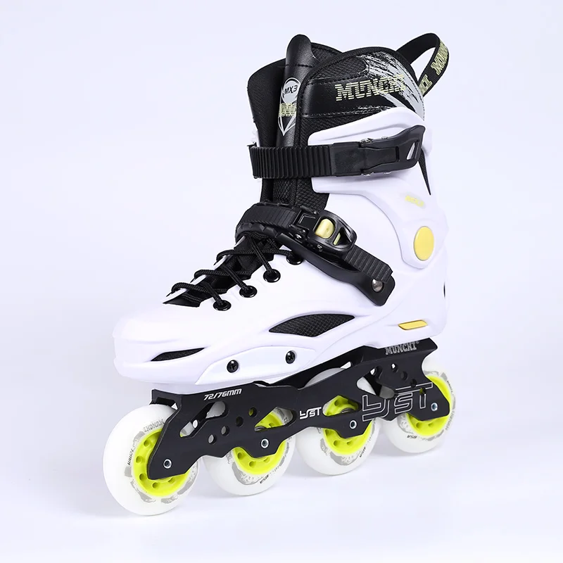 EACH Adult Men Slalom Roller Skates 4 Wheel Inline Custom Skate Shoes Freestyle Skating Shoes for Skaters