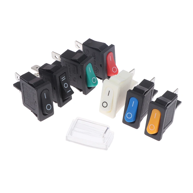 5pcs KCD1-110 9.5x2mm Rocker Switch ON/OFF 2 Pin Instrument Power Toggle Switch Circuit Waterproof rocker switch