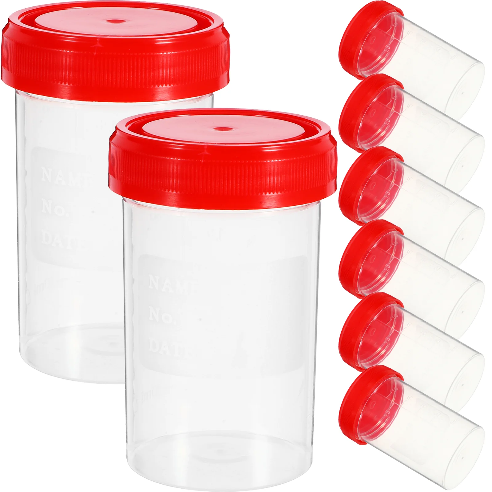 

25Pcs Specimen Cup Screw Lids Urine Sample Jar Containers Urine Collection Cup Safe Pee Stool Semen Sample Testing
