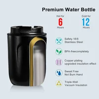 Coffee Mug with Lid Cup Thermal Mini Thermos Water Bottle Stainles Steel Vacuum Flasks Insulated Tumblers Leakproof Drinkware 2