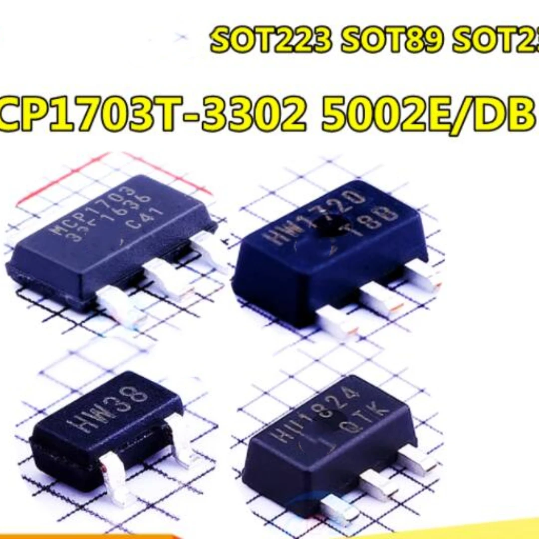 30 Pz/Lotto Mcp1703-3302E/Db Mcp1703T-5002E/Mb Mcp1703At-2802E/Cb Mcp1703At-3002E/Db Regolatori Lineari (Ldo)
