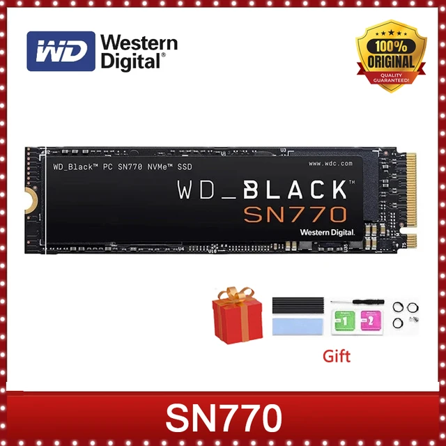 Western Digital-Disque SSD interne de jeu, WD Black SN770, NVMe