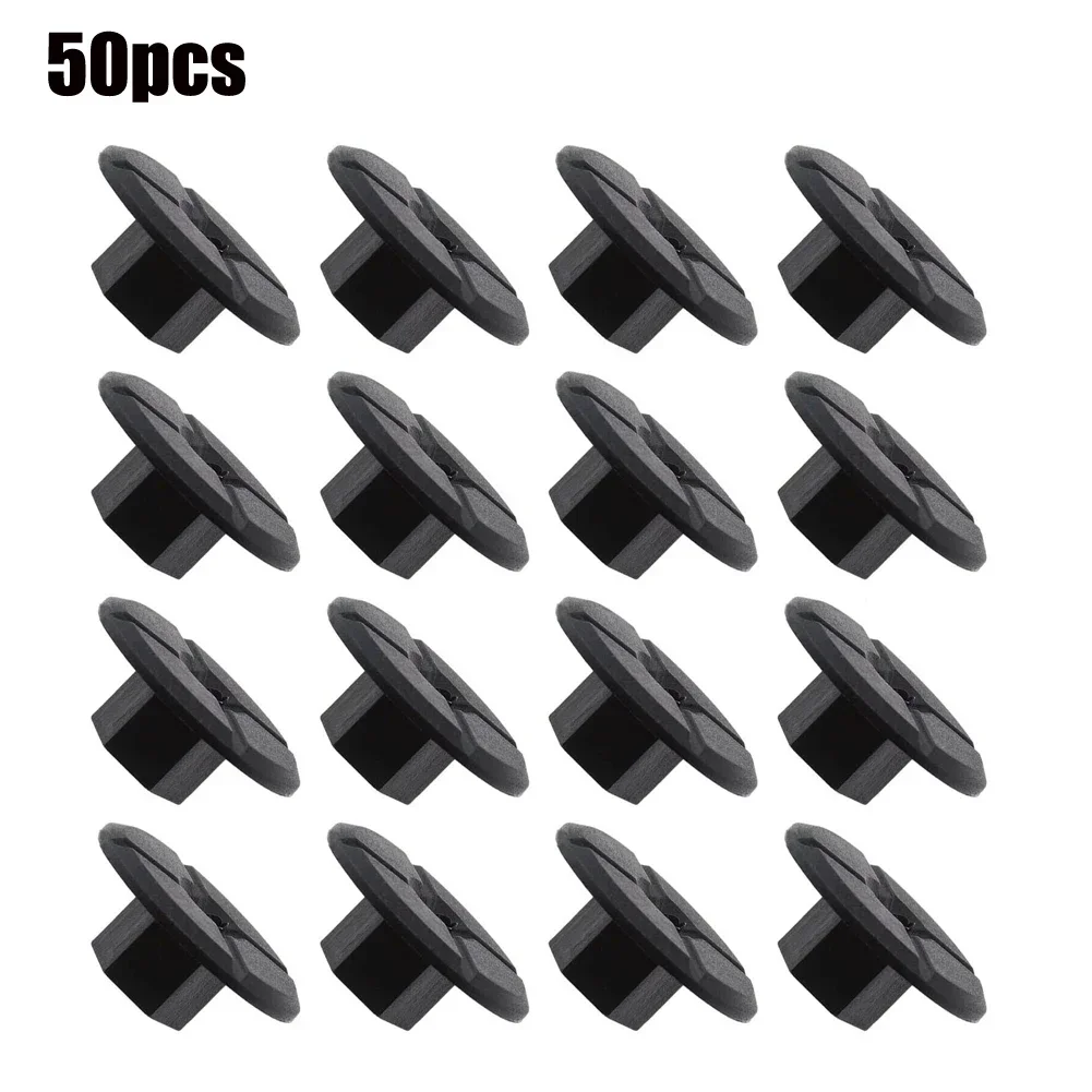50pcs 24mm Unthreaded Nut Clips Fender Black Plastic Fastners For Mercedes For BMW 900050 51711958025 Interior Accessories