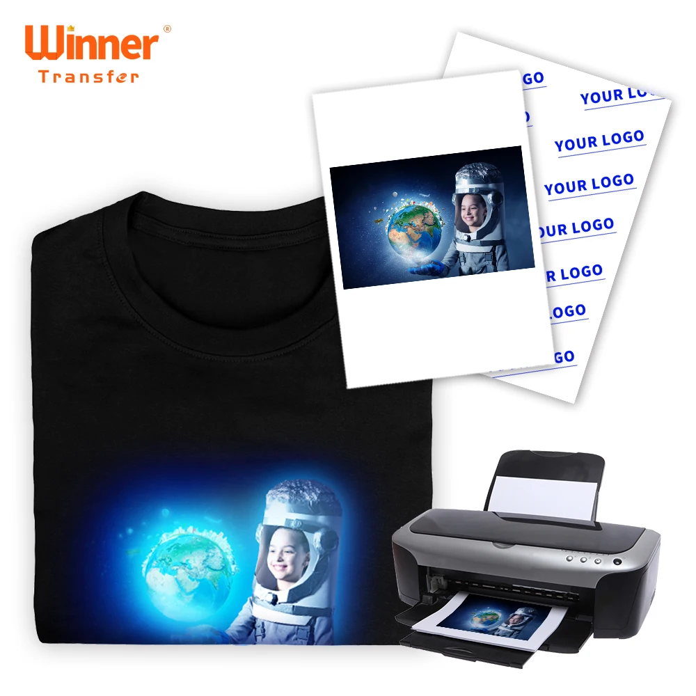 WinnerTransfer Inkjet Heat Transfer Paper for T Shirt Luminous Blue