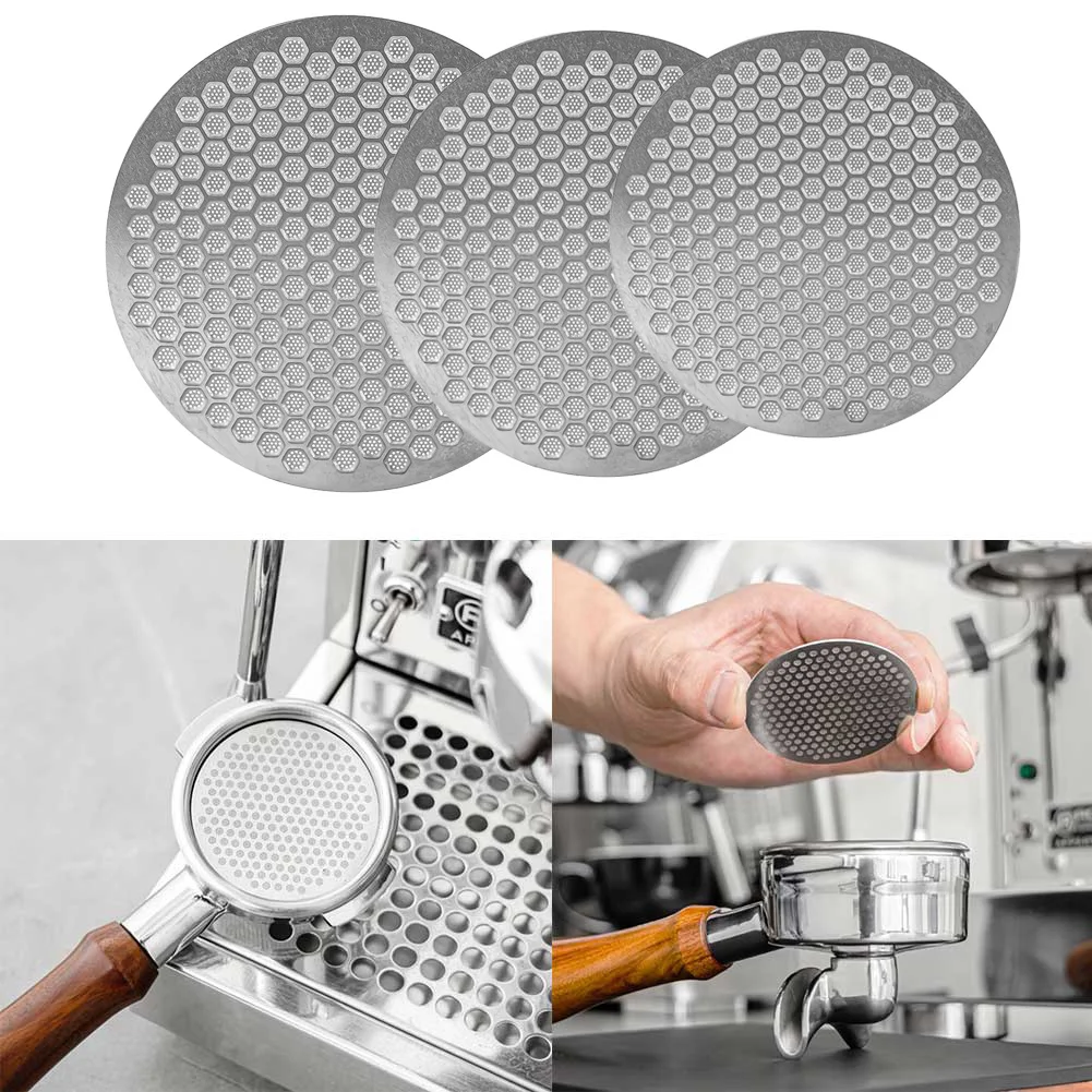 

Reusable Filter 51 53 58mm Espresso Puck Screen Double Layer Metal Coffee For Portafilter Coffee Accessories Kitchen Tool