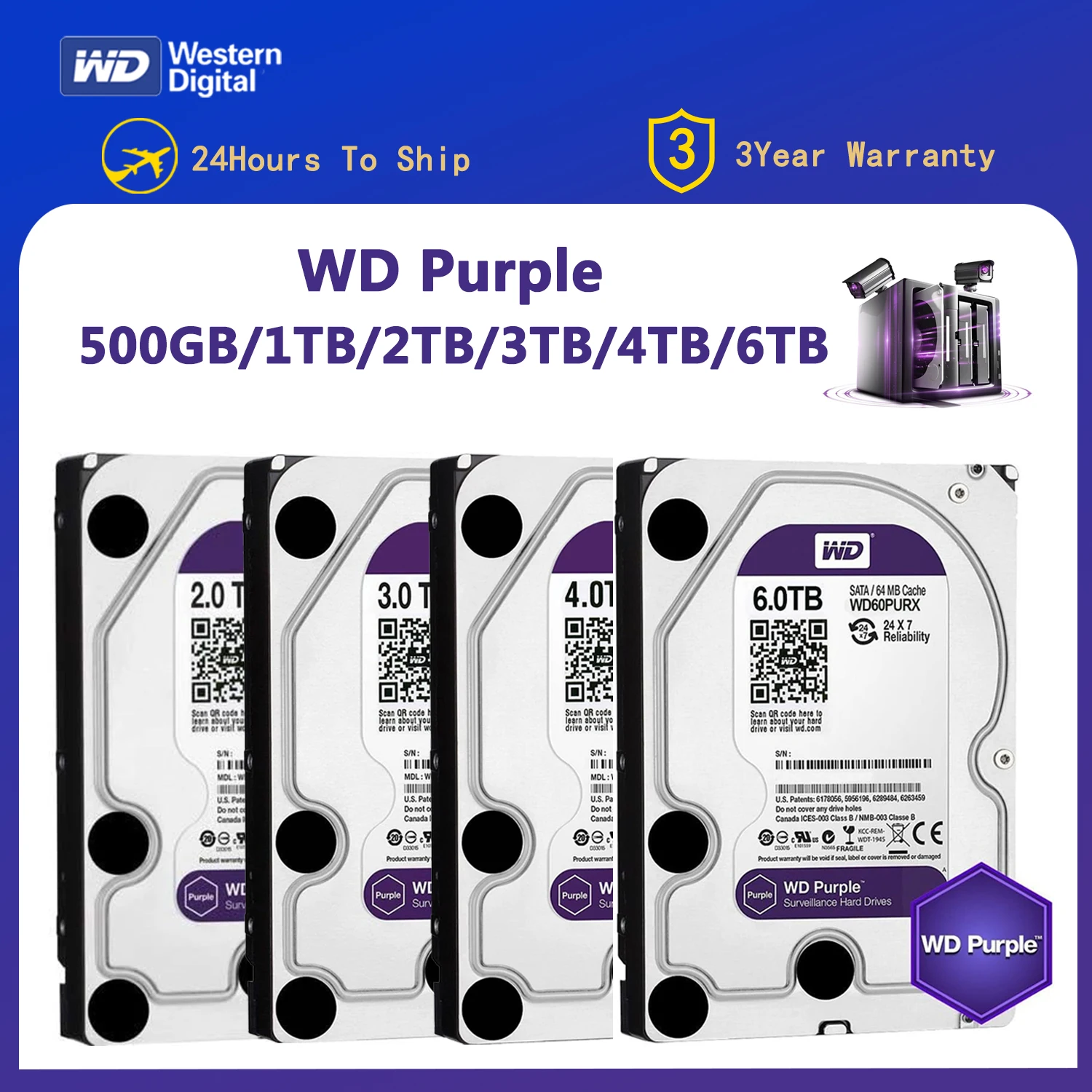 4TB Seagate Skyhawk Harde Schijven 3,5 SATA