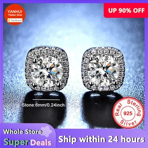 Image for New Trending Women's 925 Silver Earrings Wedding A 