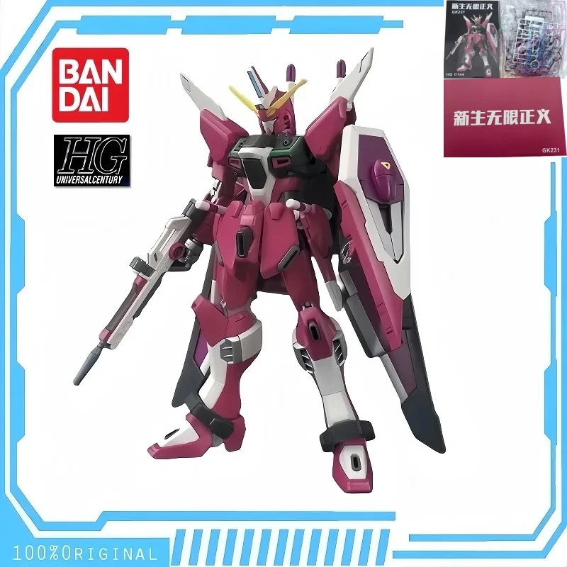 

Bandai ANIME HG 1/144 Mobile Suit Gundam ZGMF-X19A ∞ Justice Gundam Assembly Plastic Model Kit Action Toy Figure Gift