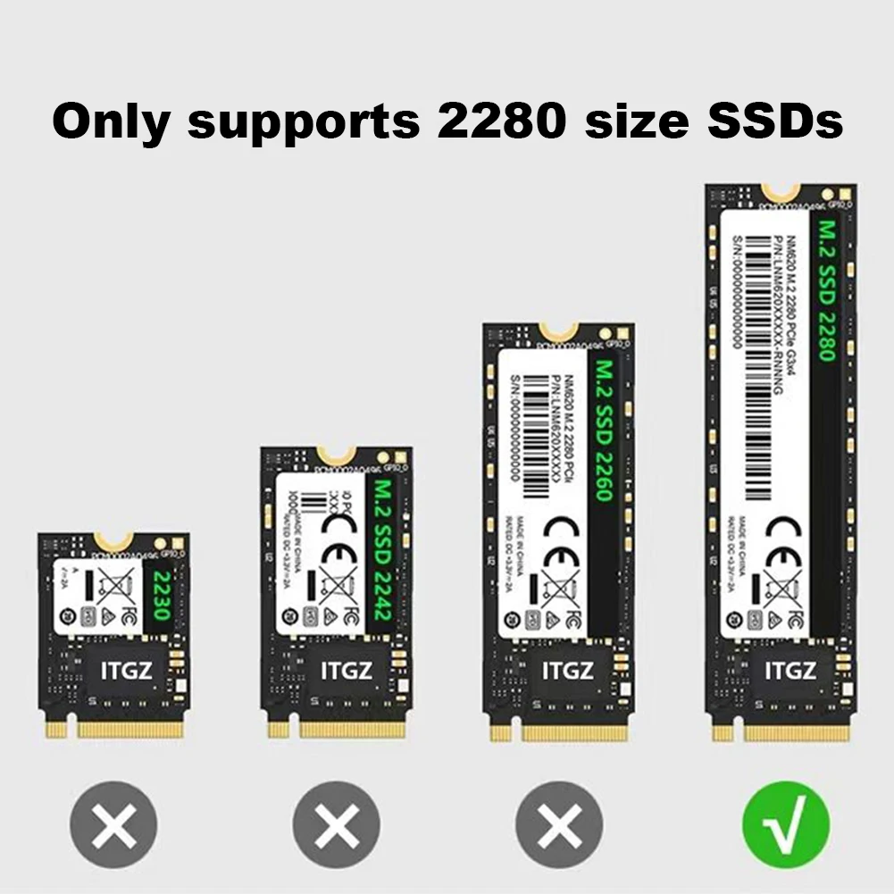 M.2 NVMe NGFF  ϵ ̺ ̽, 10Gbps SSD HDD ϵ ũ ڽ, M-key M.2 SSD Ŭ, ÷ ũ, USB3.2 Gen2