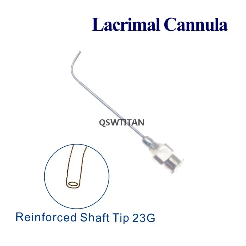 Ophthalmic Surgical Instruments Air Injection Cannula Lacrimal Viscoelastic Stainless Steel for Pet Eye