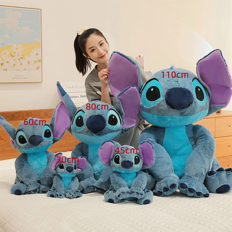 Disney Lilo & Stitch – jouets en peluche, grande taille, Animal de dessin  animé, Kawaii, coussin, poupée, Couple, enfants, cadeau de noël bleu -  AliExpress