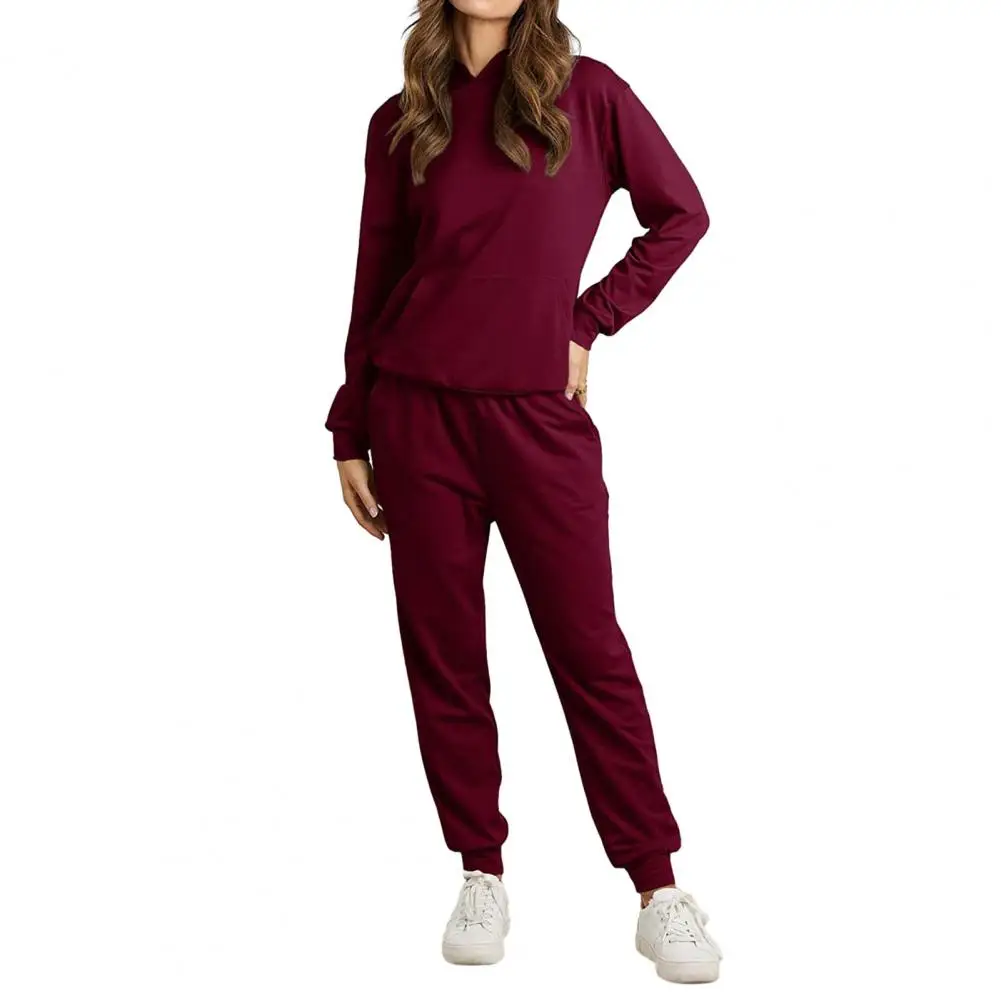 

1 комплект, Женские топы и штаны, стильный спортивный костюм, мягкий удобный свободный комплект из двух предметов, женская одежда