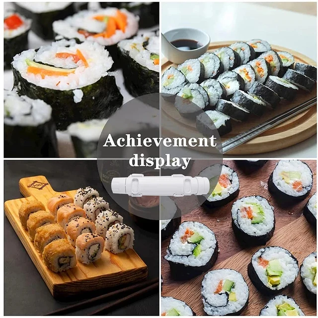 Sushi Making Tools Sushi Knife Bamboo Rolling Curtain Ceramic Plate  Japanese Rice Spoon Rice and Vegetable Roll Sushi Mold Set - AliExpress