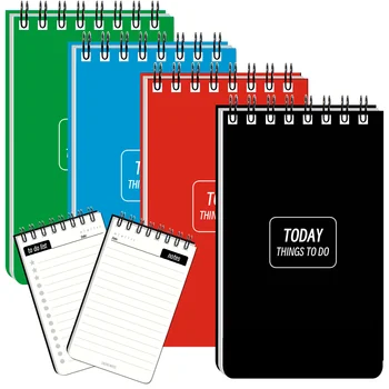 20pcs 4 Color A7 Mini Notebook To Do List University Notebooks Notepad Sketchbook Diary Travelers Planner Binder Office Journal