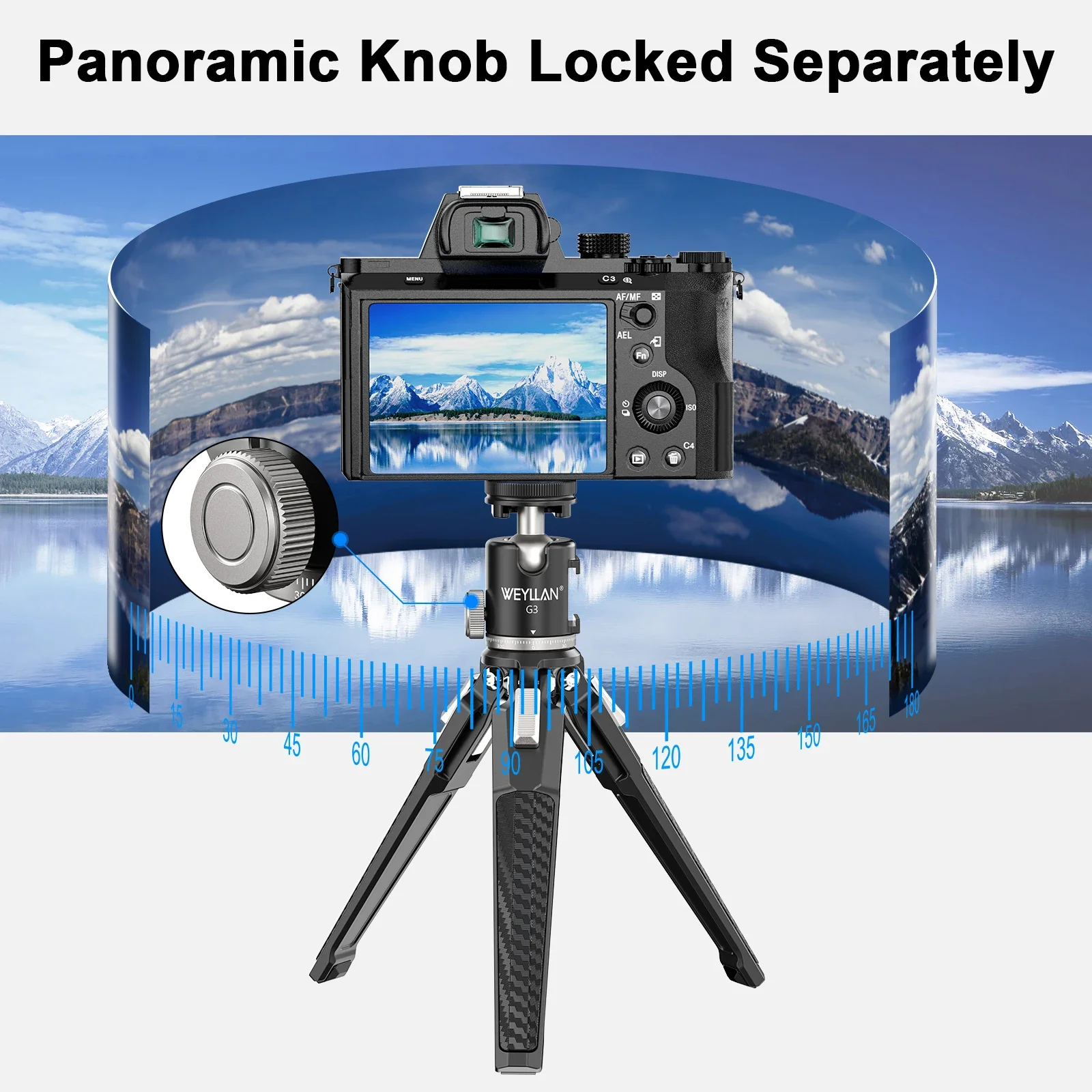 Camera Mini Ball Head 360 Swivel Head Tripod Ball Head Phone Stand Smaling Monop