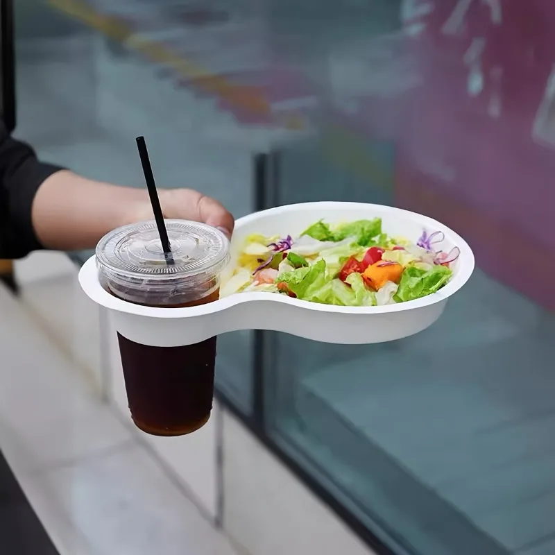 50/60pcs Disposable Hot Dog Food Trays with Dual Compartments and Beverage Cup Holder, ... - SKU DHDF1735 - UGI Packaging