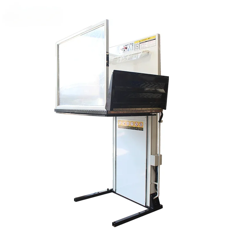

Wall Attached Guide Rail Hydraulic Powered Aluminum Vertical Lifting Wheelchair Lift