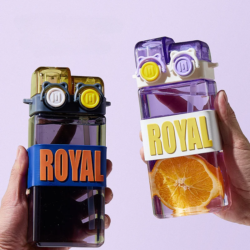 

Double Drinking Cups, Children's Straw Cups, Personalized Student Water Cups, Summer Outdoor Portable Sports Water Bottles