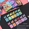 Shimmer 6/ 12 Colors Solid Watercolor Paint Flash Retro Pearlescent metal Macaron Candy Colours Set for Art Painting Nail Design 6