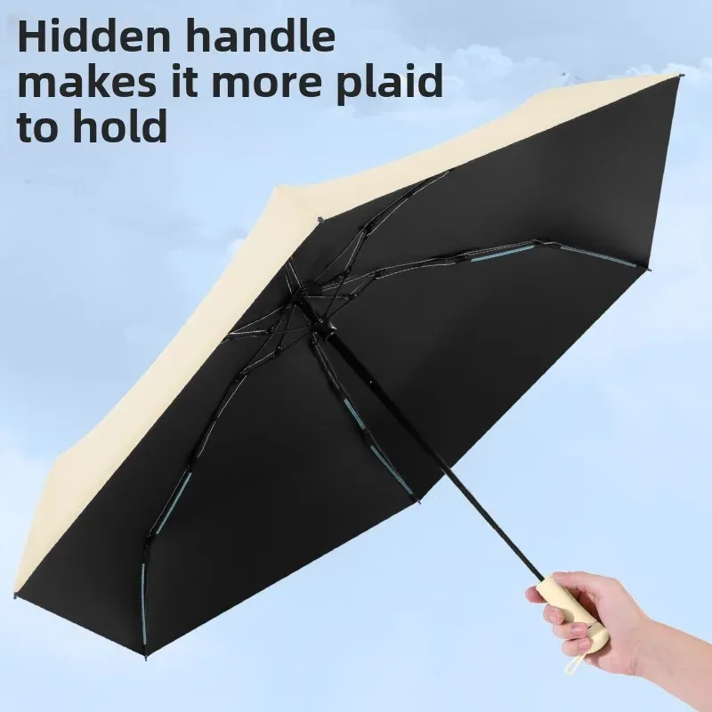 Retractable Hidden Half Umbrella - Custom Weather Protection, Ultra-Light Portable UV-Resistant Sun Umbrella
