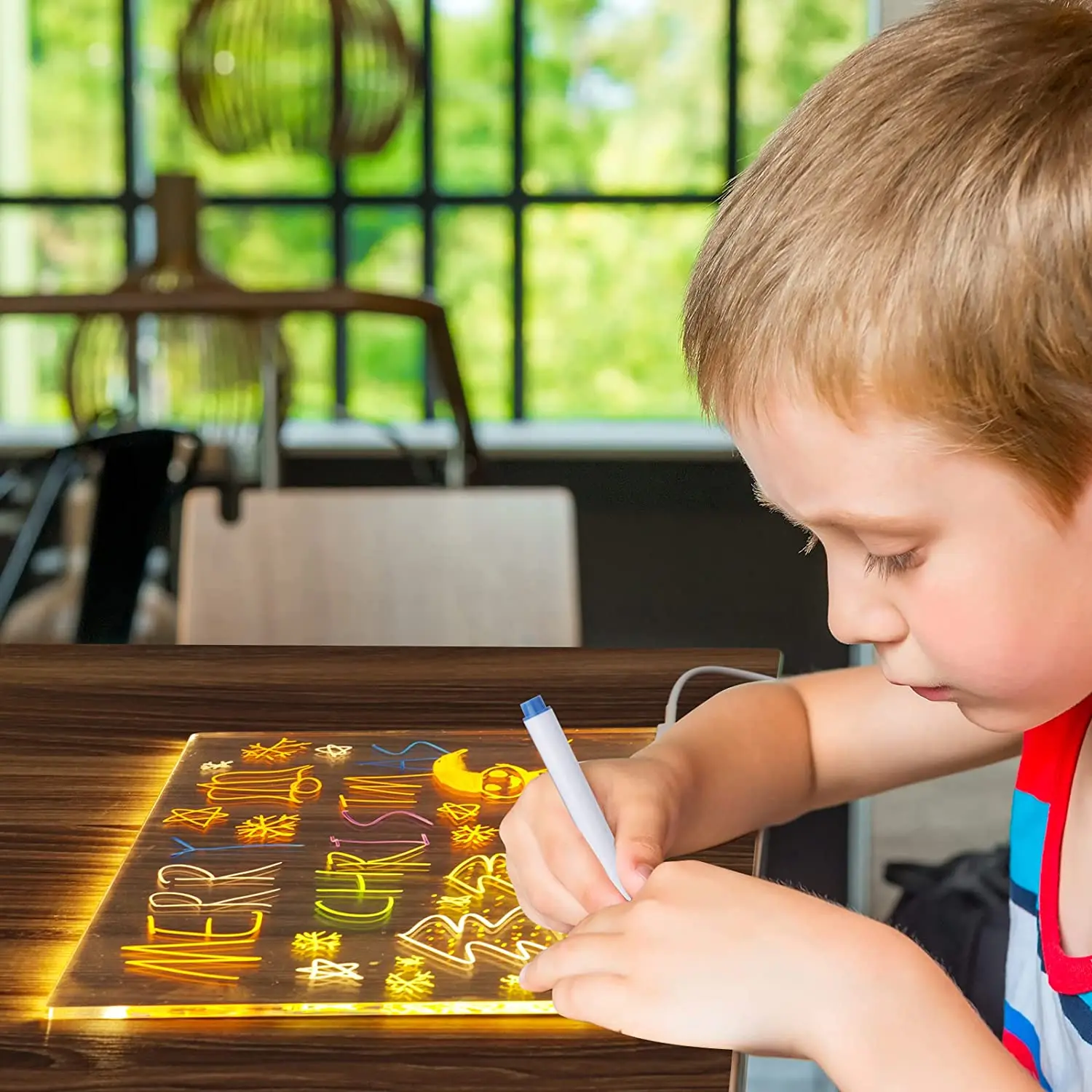 DIY Hand Draw Light Up Board With Stand Glow Memo LED Message