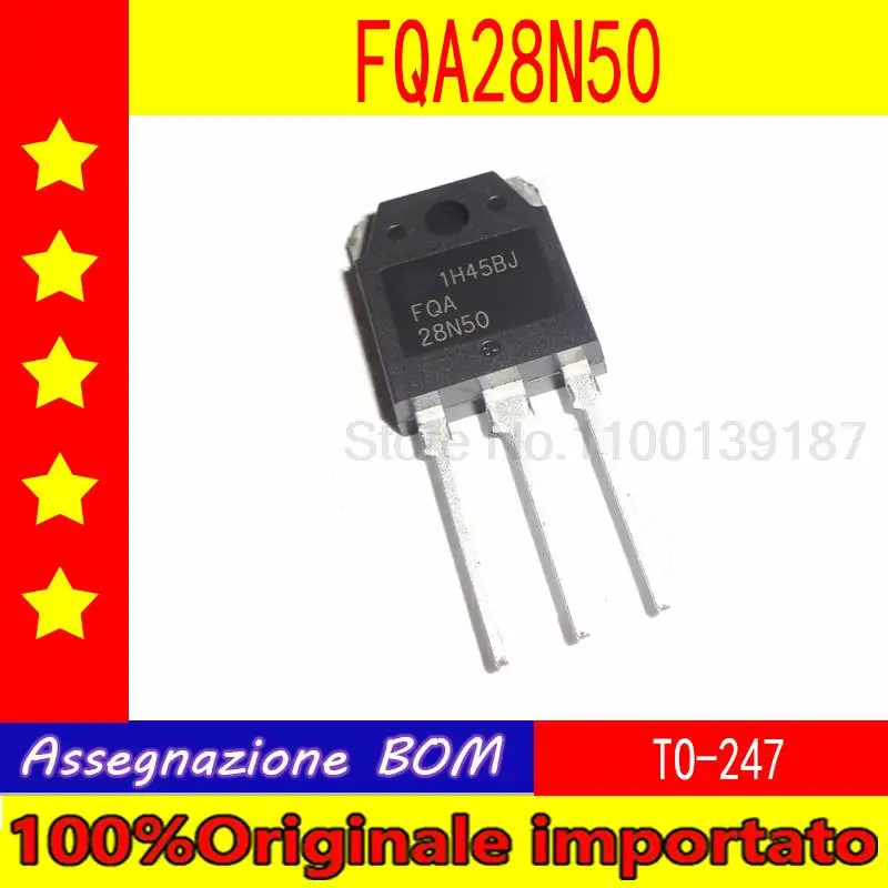 

10 шт./лот FQA28N50 28N50 TO-3P полевой транзистор 500V 28A