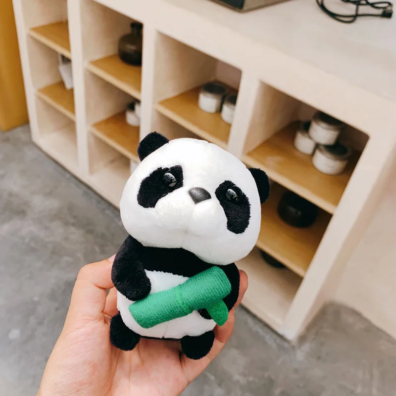 

15cm Creative Kawaii Panda Plush Toy Cartoon Cute Stuffed Animal Squirrel Plush Keychain Pendant Kids Couples Bag Charm Gifts