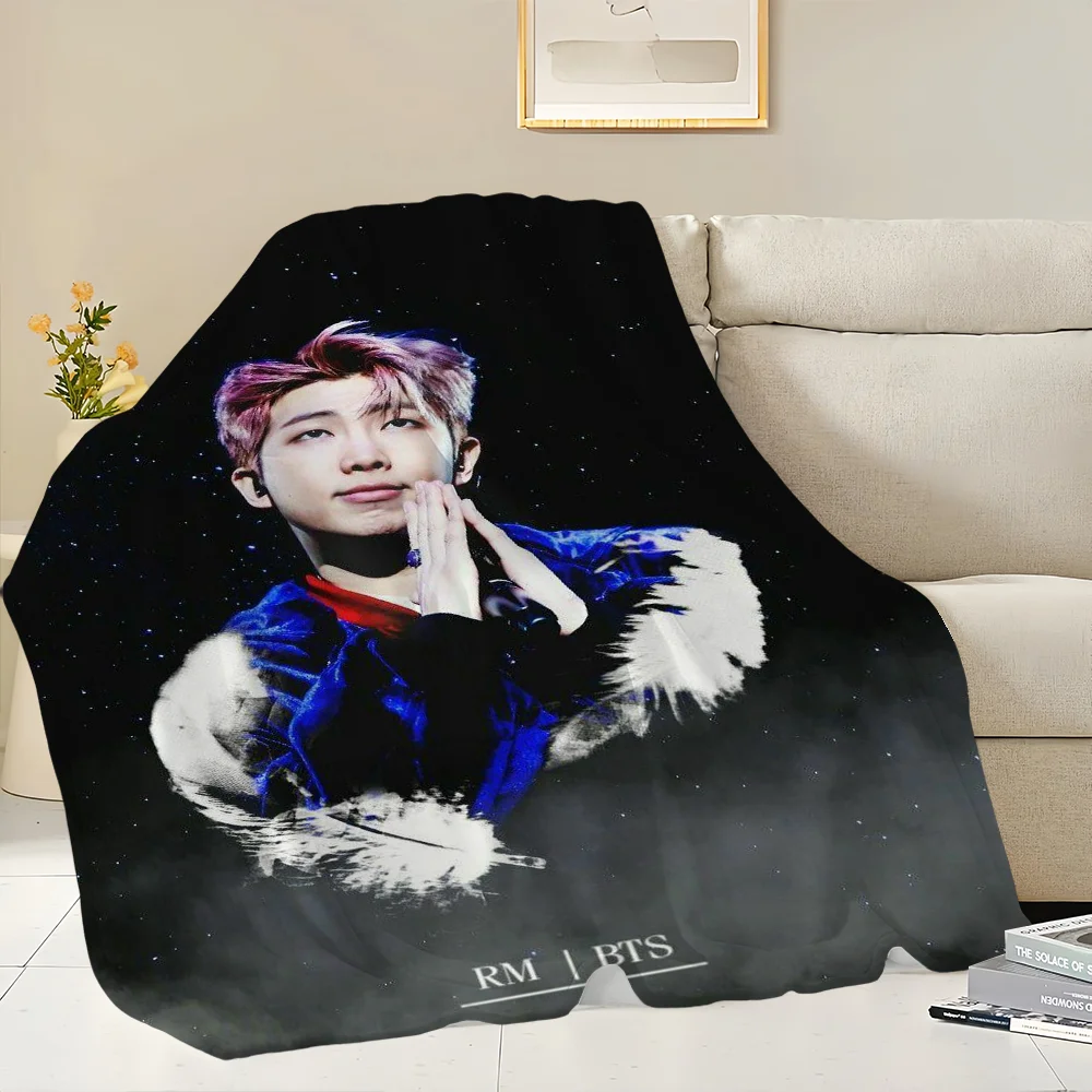 KPOP R-RMM Skicomfort warm Soft Home Kids Lunch Blanket Suitable for Living Room Office Daily Travel Gifts 4