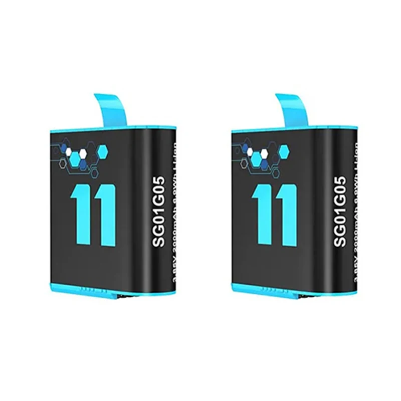 

For Gopro Hero 11 Battery 2000mAh Battery For GoPro Hero 9 10 11 Hero 9 Hero 10 Hero 11 For GoPro Action Sports Camera